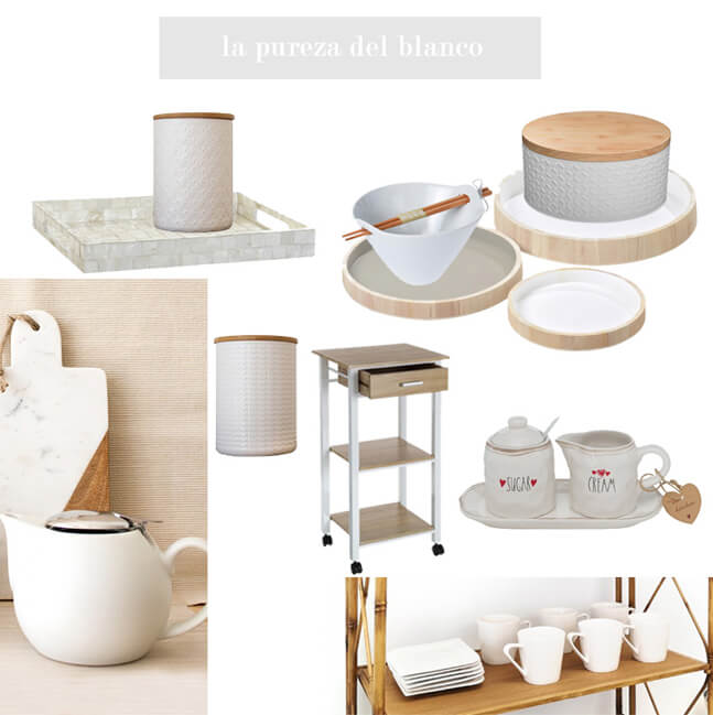 Accesorios para cocinas blancas