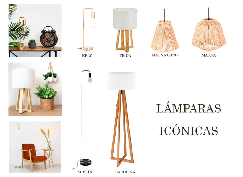 decorar con lámparas icónicas de Casika